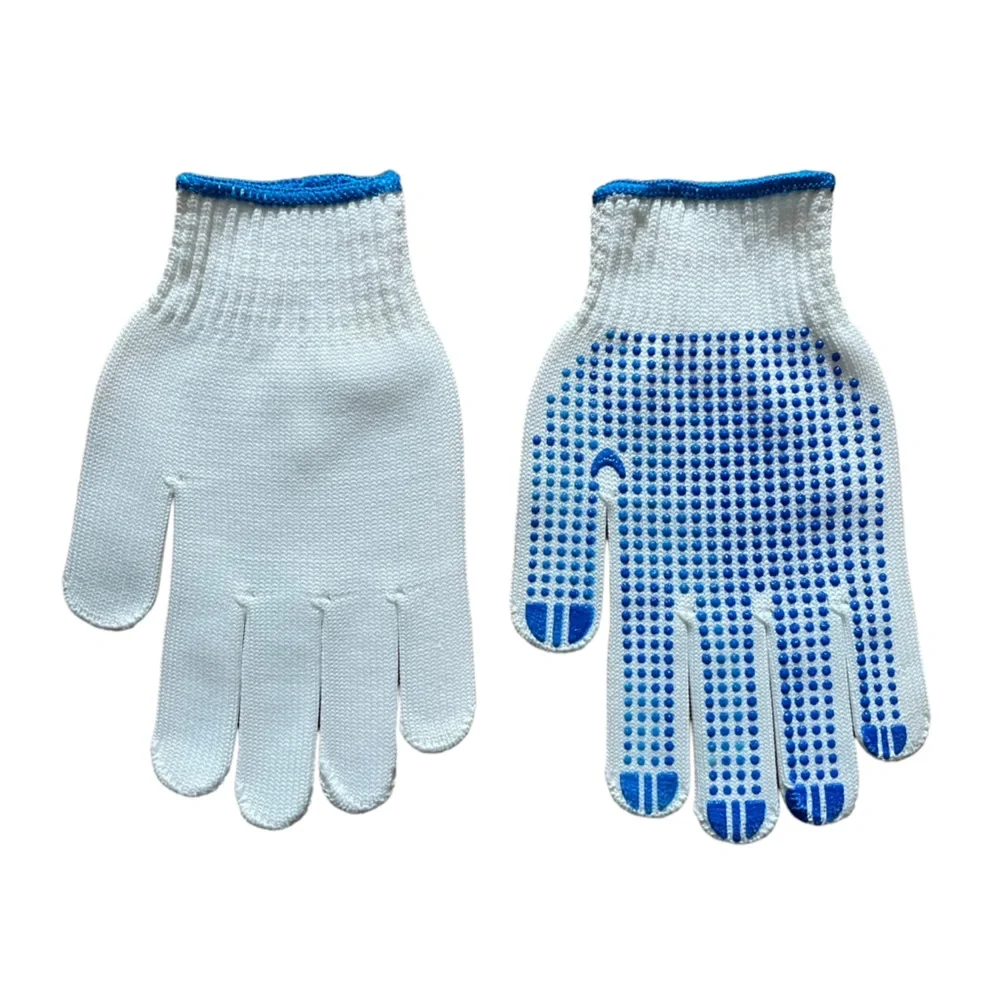 Grip Gloves for Golf Gardening Work Running Blue and White Unisex